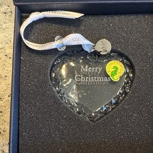 Waterford Crystal Heart with White Ribbon